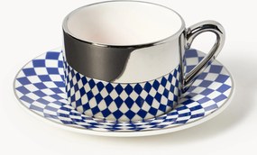 Chávenas de café expresso com pires Aunty, conjunto de 4