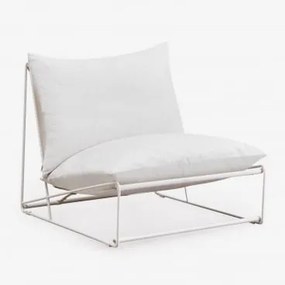 Módulo Central Para Sofá Modular De Jardim Amaro Gardénia Branco - Sklum