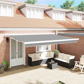 vidaXL Estrutura de Toldo Branco 450 × 300 cm Alumínio