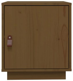 Mesa de cabeceira 40x34x45 cm pinho maciço castanho mel