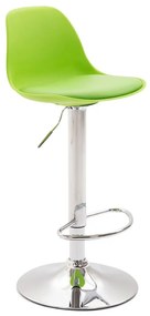 Banco alto Kiel em couro sintético 39 x 82-104 x 43 cm Verde