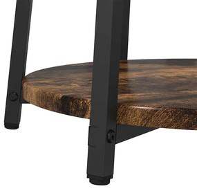 Mesa Lateral vidaXL 2 pcs Carvalho Defumado em Madeira Compensada e Me