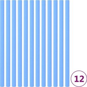vidaXL Mangas em espuma para postes de trampolim 12 pcs 92,5 cm azul