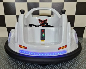 Carrinho de choques eletrico para crianças Angry Birds 6 volts Branco