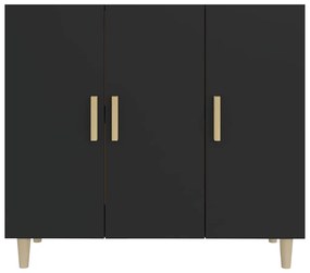 Aparador 90x34x80 cm derivados de madeira preto