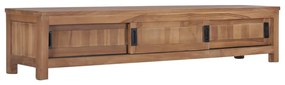 vidaXL Móvel de TV 150x30x30 cm madeira de teca maciça