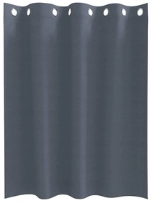 Cortinas 2 pcs Cinzento-escuro 140 x 140 cm Poliéster