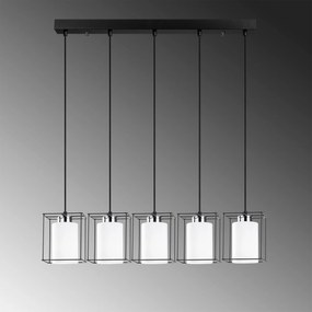 Candeeiro de Teto Swank – Preto – 85 cm de Diâmetro