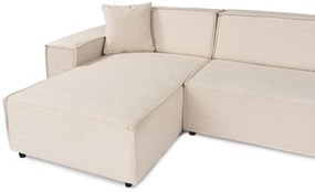 Sofá de Canto Puzzle – Bege – 167 cm x 343 cm x 262 cm