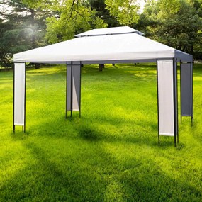 vidaXL Dosséis Branco 3 x 4 x 2.73 m tecido