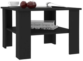 Mesa de centro 60x60x42 cm derivados de madeira preto