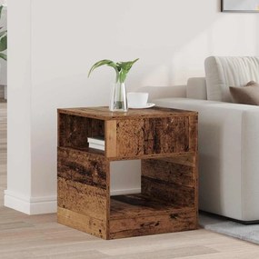 vidaXL Mesa de apoio Madeira antiga 40,5 x 40 x 45 cm