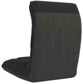 Colchão/cadeira de piso dobrável tecido preto