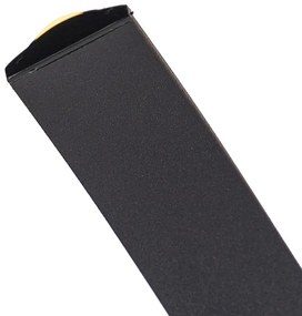 Candeeiro de suspensão design preto regulável com LED grande - Twisted