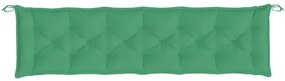 Almofadão p/ banco de jardim 200x50x7cm tecido oxford verde