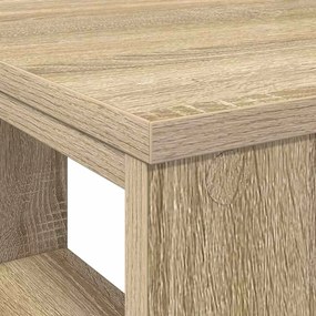 Mesa de Canto Carvalho Sonoma MDF Médio
