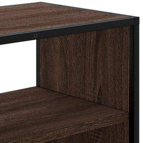 Móvel p/TV 100x31x39,5cm deriv. madeira/metal carvalho castanho