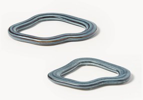 Bases para copos artesanal Nordic Sea, 2 uni.