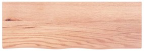Prateleira de parede 80x30x(2-6) cm carvalho tratado castanho