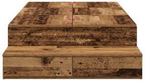 Cama de Armazenamento Madeira Velha 75x190 cm