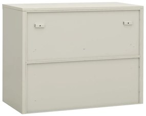 Armário de escritório 90x40x70 cm aço cinzento-claro