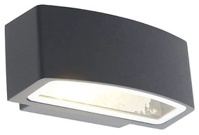 Candeeiro de parede exterior moderno grafite 14,3 cm IP44 - Latina Moderno