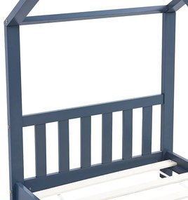 Estrutura de cama para crianças 80x160 cm pinho maciço cinza