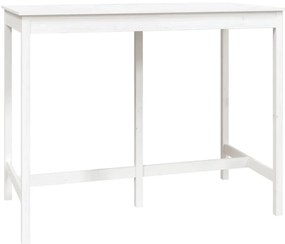 7 pcs conjunto de bar pinho maciço branco