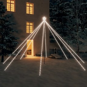 LED Árvore de Natal Interior Exterior 800 LEDs Branco Frio 5 m