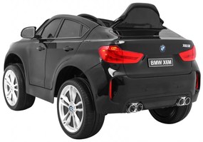 Carro elétrico para Crianças 12V BMW X6M Rodas de EVA, Assento de couro Preto Pintado