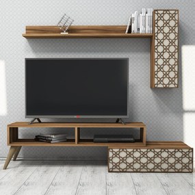 Unidade TV Planet – Nogueira e Creme – 150 cm x 37,8 cm x 37,2 cm