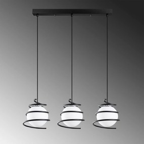 Candeeiro de Teto Elegance – Preto – 70 cm de Diâmetro