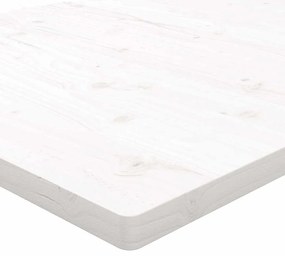 Tampo de mesa quadrado 70x70x2,5 cm pinho maciço branco
