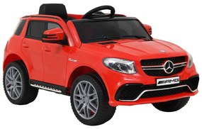 vidaXL Carro para crianças Mercedes Benz GLE63S plástico vermelho