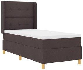 Cama Box Spring com Colchão Castanho 80x200 cm