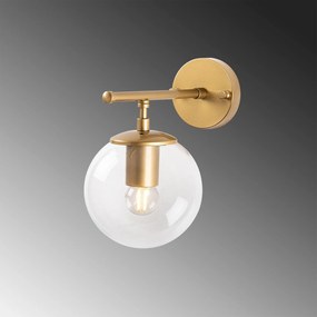 Aplique de Parede Roe – Dourado Brilhante – 15 x 24 x 24 cm