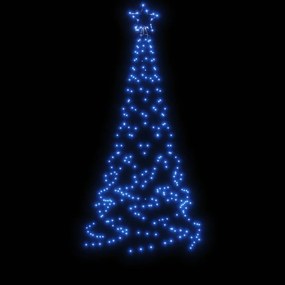 Árvore de Natal com espigão 200 luzes LED 180 cm azul