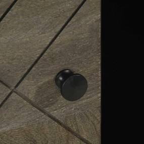 Mesa de centro 100x54x40 cm madeira de mangueira maciça preto