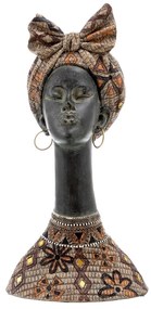 Figura Decorativa 22 X 19 X 43 cm Africana