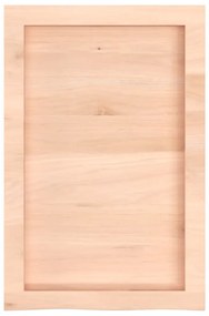 Prateleira de parede 40x60x(2-4) cm carvalho maciço não tratado