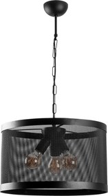 Candeeiro Suspenso Endustriyel – Preto – 40 x 40 cm