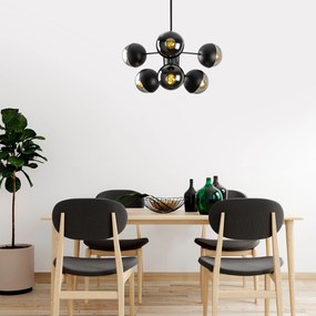 Chandelier Karsor – Preto – 64 x 64 cm