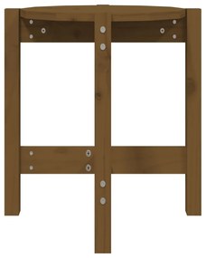 Mesa de centro Ø 42,5x45 cm madeira pinho maciça castanho-mel