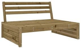 4 pcs conjunto lounge de jardim madeira de pinho impregnada