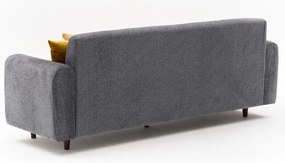 Sofá de 3 Lugares Noya – Cinzento – 220x87x70 cm