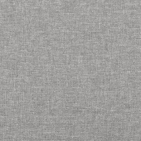 Estrutura de cama 120x200 cm tecido cinza-claro