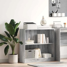 vidaXL Estante 80x24x76 cm derivados de madeira cinzento sonoma