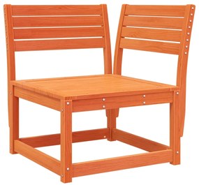 4 pcs conjunto lounge de jardim pinho maciço castanho-mel