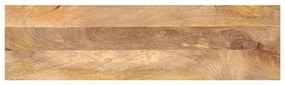 vidaXL Tampo de mesa retangular 100x20x2,5 cm mangueira maciça