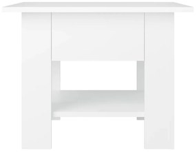 Mesa de centro 55x55x42 cm contraplacado branco